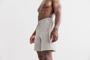 Nobull Lightweight Knit 9" Men's Shorts Grey | Australia (GT3279)
